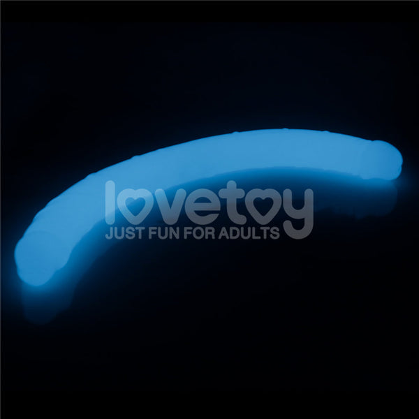 Lumino Play 18.5'' Double Dildo Glow In The Dark Blue 47 Cm Dong Double Ended Dildos