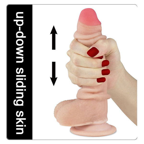 Sliding Skin Dual Layer Dong Flesh 17.8 Cm (7'') With Flexible G Spot s