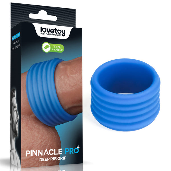 Pinnacle Pro Deep Rib Grip Blue  Ring  Rings