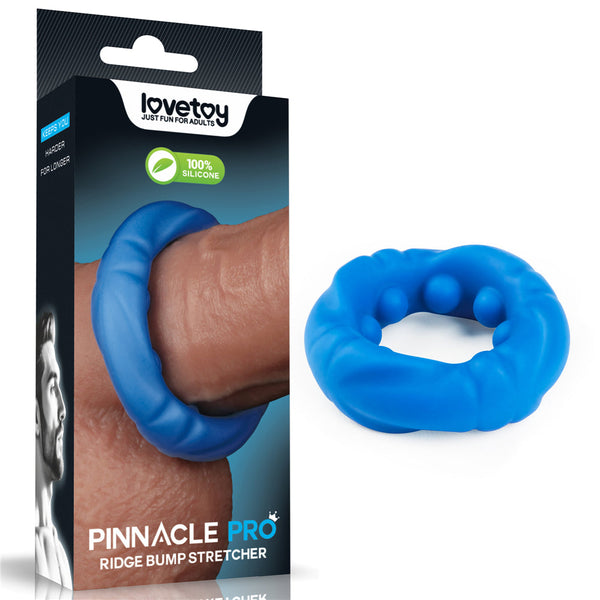 Pinnacle Pro Ridge Bump Stretcher Blue  Ring  Rings