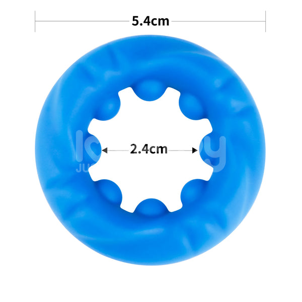 Pinnacle Pro Ridge Bump Stretcher Blue  Ring  Rings