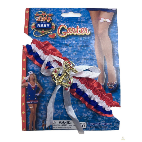 Ladies Navy Sailors Garter Party Costume Wedding Thigh Band Halloween Garter Belts
