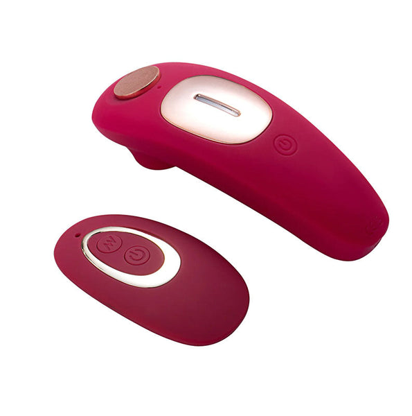 Maia Remi Red Usb Rechargeable Panty Vibe With Suction Vibrating Panties