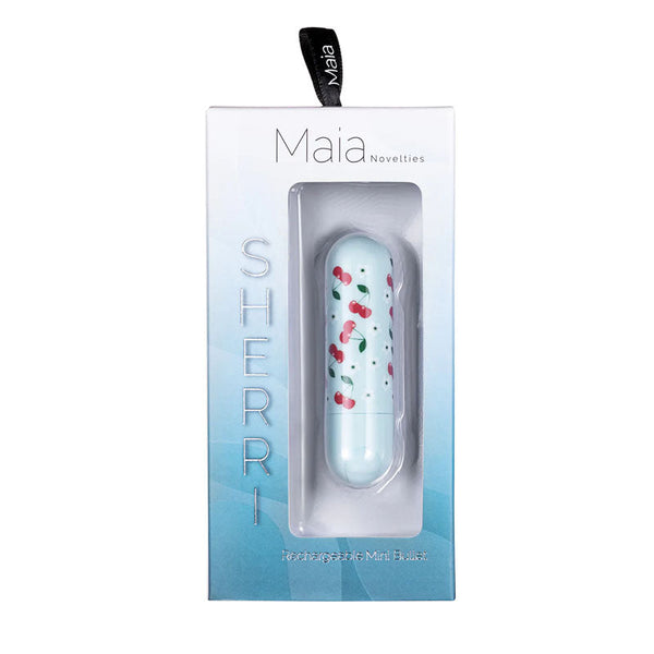 Maia Sherri Baby Blue 7.6 Cm Usb Rechargeable Bullet Bullets