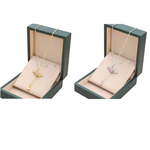 Veile Studios Moving Cupid Heart Angel Wings Tassel Necklace Crystal Clavicle Chain Women Jewelry Gift Necklaces & Pendants