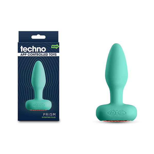 Techno Prism Teal 10.9 Cm Usb Rechargeable Butt Plug With App Control Vibrating Butt Plugs