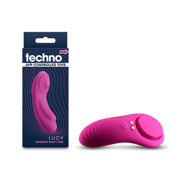 Techno Lucy Magenta Usb Rechargeable Panty  With App Control Vibrating Panties