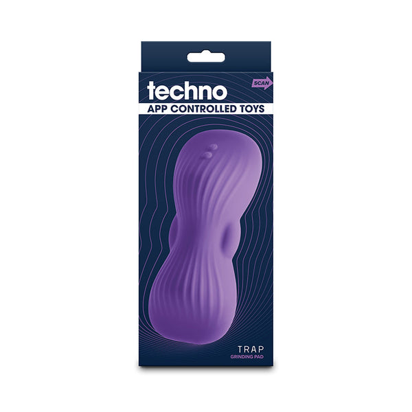 Techno Trap Purple Usb Rechargeable Vibrating Grind Pad With App Control Sex Grinders