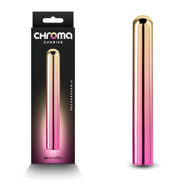 Chroma Sunrise Large Metallic Pink/Gold 13.8 Cm Usb Rechargeable  Wireless s