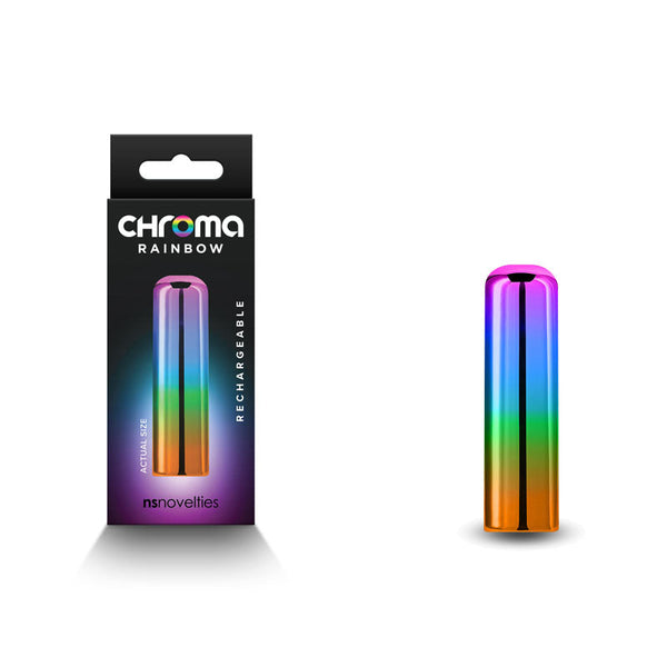 Chroma Rainbow Small Metallic 6.8 Cm Usb Rechargeable Bullet Bullets