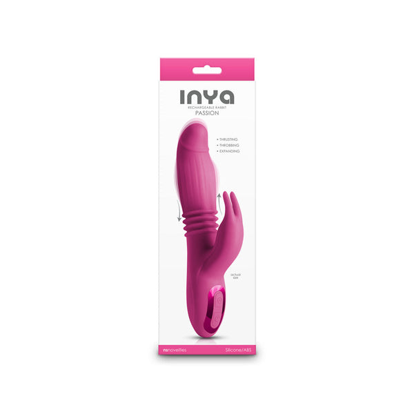Inya Passion Pink 22.2 Cm Usb Rechargeable Thrusting Rabbit  Rabbit s