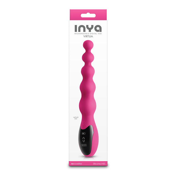 Inya Virtua Pink 23.9 Cm Usb Rechargeable Beaded  Anal Balls & Beads