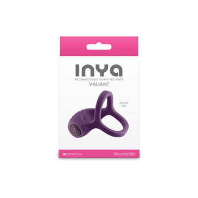 Inya Valiant Berry Purple Usb Rechargeable Vibrating  Ring  Rings