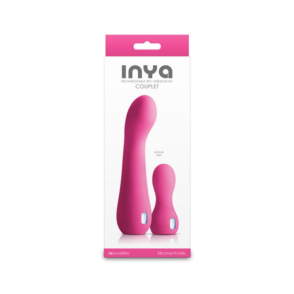 Inya Couplet Pink Usb Rechargeable s Set Of 2 Sizes Wireless s