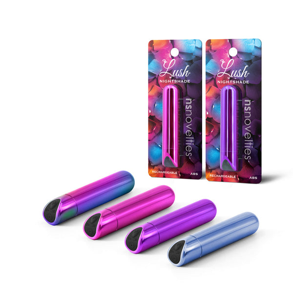 Lush Nightshade Multicolour Multicoloured 8.9 Cm Usb Rechargeable Bullet Bullets