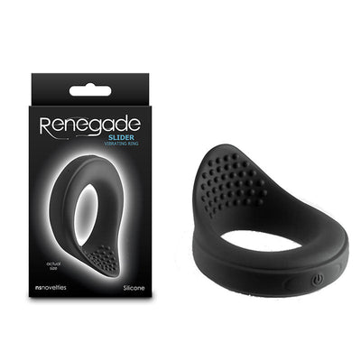 Renegade Slider Black Usb Rechargeable Vibrating  Ring  Rings
