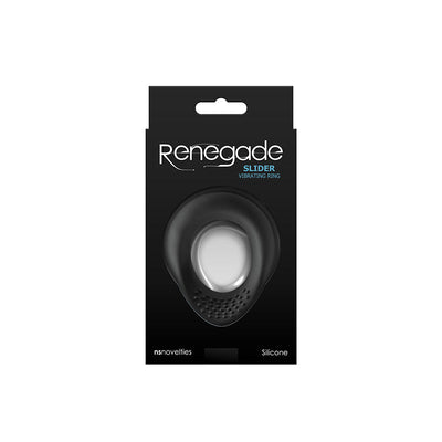 Renegade Slider Black Usb Rechargeable Vibrating  Ring  Rings