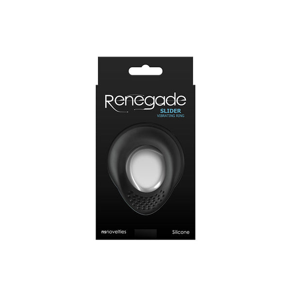 Renegade Slider Black Usb Rechargeable Vibrating  Ring  Rings