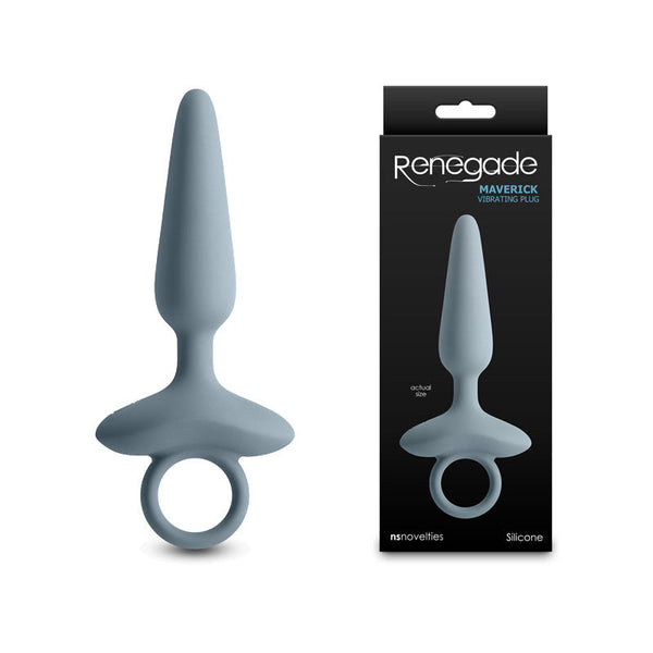 Renegade Maverick Grey 15 Cm Usb Rechargeable Vibrating Butt Plug Vibrating Butt Plugs