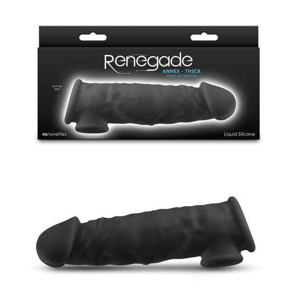 Renegade Annex Thick Black 18.6 Cm  Extender Sleeve  Extenders & Enlargers