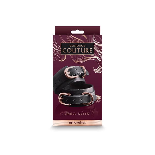 Couture Ankle Cuffs Black Restraints Cuffs & Shackles