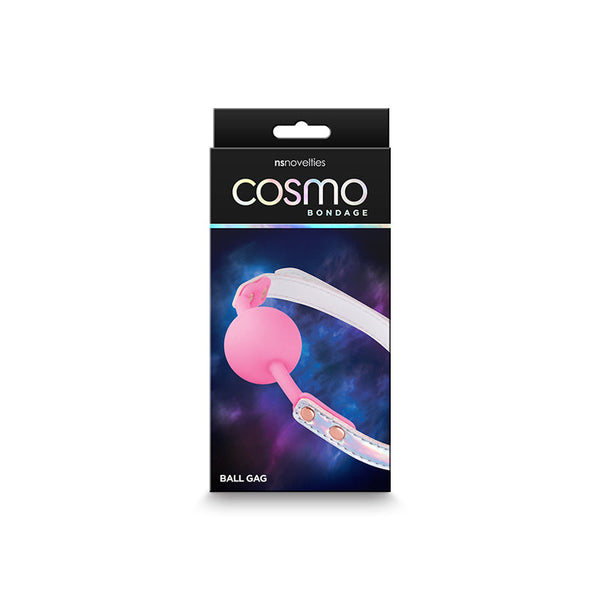 Cosmo  Ball Gag Rainbow Metallic Rainbow/Pink Mouth Restraint Restraint Kits & Sets