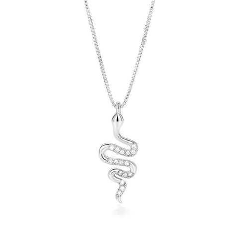 Necklaces & Pendants Veile Studios Fashion Lady Snake Pendant Necklace With Zirconia Stylish Party Accessories