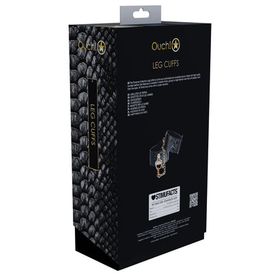 Ouch! Florence Collection Leg Cuffs Black Restraints Restraint Kits & Sets