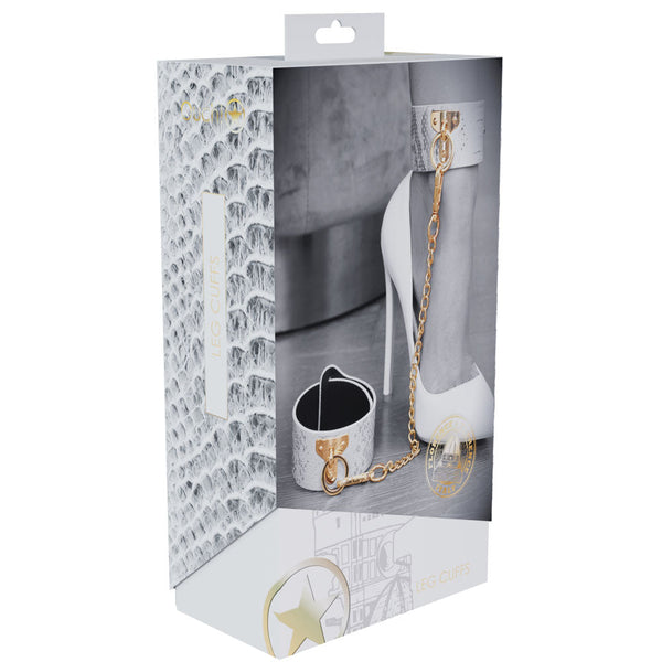 Ouch! Florence Collection Leg Cuffs White Restraints Restraint Kits & Sets