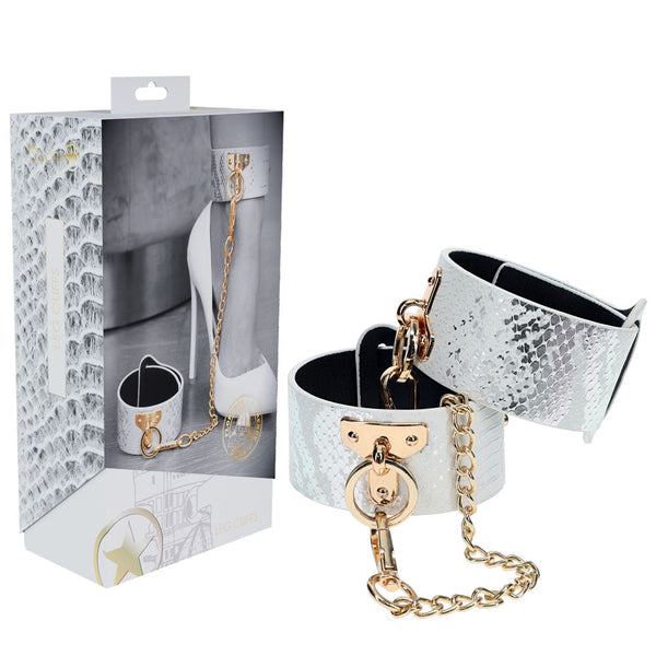 Ouch! Florence Collection Leg Cuffs White Restraints Restraint Kits & Sets