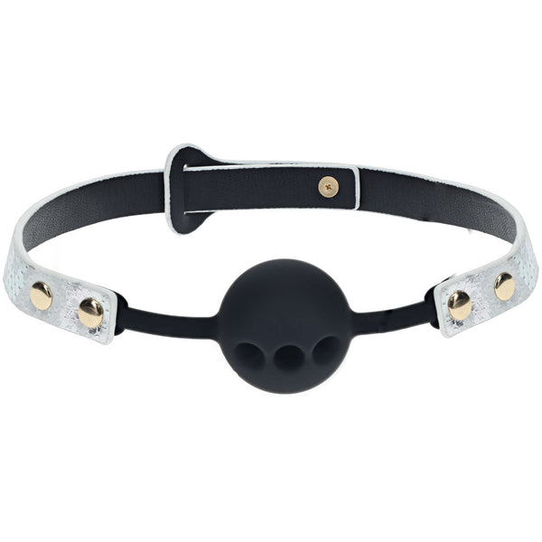 Ouch! Florence Collection Silicone Ball Gag White Breathable Mouth Restraint Restraint Kits & Sets