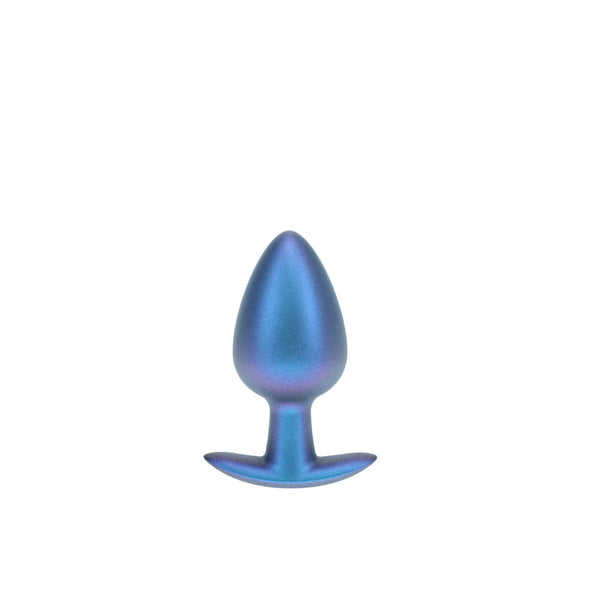 Ouch! Anal Plug Large Metallic Blue 8.9 Cm Butt Non Vibrating Butt Plugs