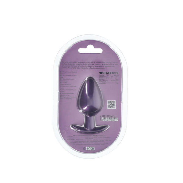 Ouch! Anal Plug Large Metallic Purple 8.9 Cm Butt Non Vibrating Butt Plugs