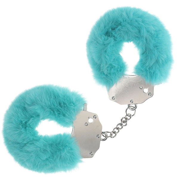 Ouch! Heavy Duty Fluffy Cuffs Blue Restraints Restraint Kits & Sets