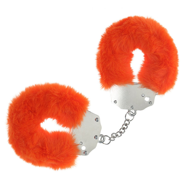 Ouch! Heavy Duty Fluffy Cuffs Orange Restraints Restraint Kits & Sets