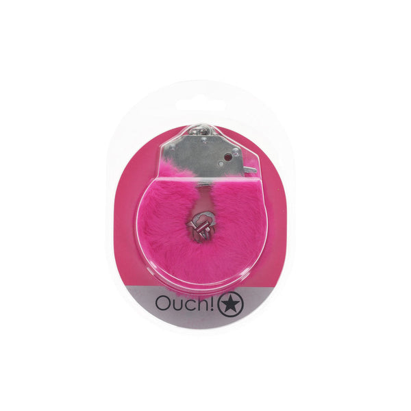 Ouch! Heavy Duty Fluffy Cuffs Pink Restraints Restraint Kits & Sets