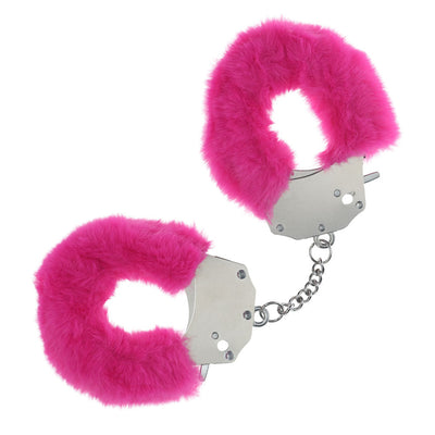 Ouch! Heavy Duty Fluffy Cuffs Pink Restraints Restraint Kits & Sets