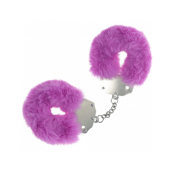 Ouch! Heavy Duty Fluffy Cuffs Purple Restraints Restraint Kits & Sets