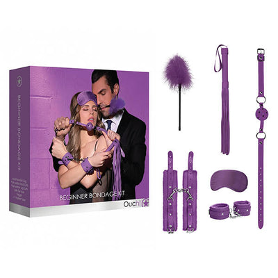 Ouch! Beginners  Kit Purple 5 Piece Set Restraint Kits & Sets