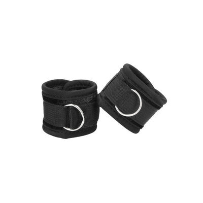 Ouch! Velvet & Hook And Loop Tape Adjustable Handcuffs Black Restraints Cuffs & Shackles