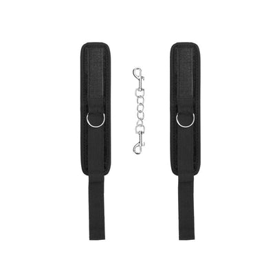 Ouch! Velvet & Hook And Loop Tape Adjustable Handcuffs Black Restraints Cuffs & Shackles