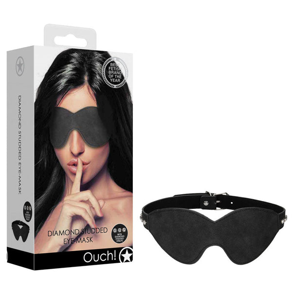 Ouch! Diamond Studded Eye Mask Black Restraint Kits & Sets