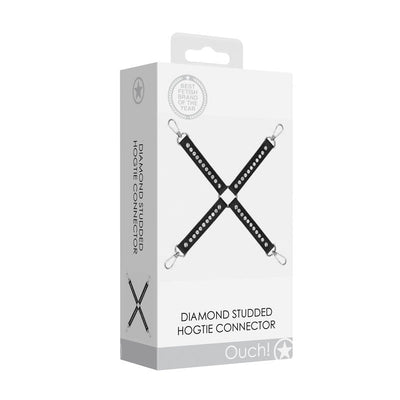 Ouch! Diamond Studded Hogtie Black Restraint Restraint Kits & Sets