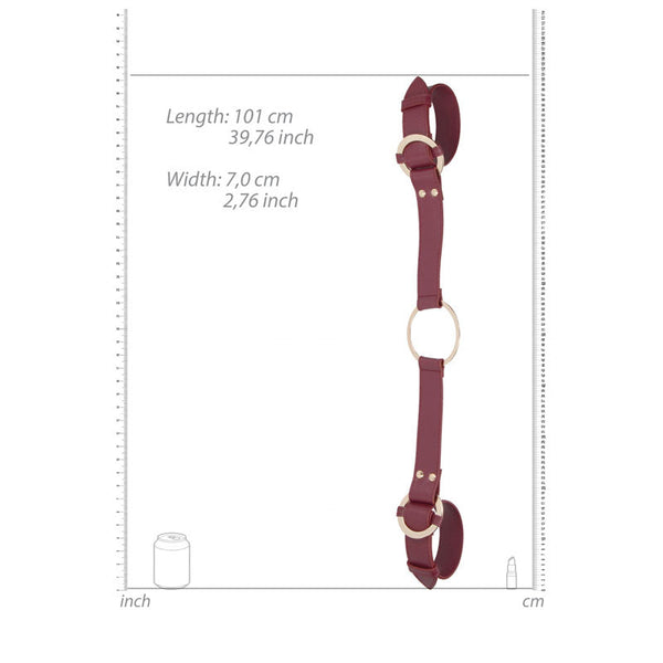 Ouch! Halo Handcuff With Connector Burgundy Restraint Restraint Kits & Sets