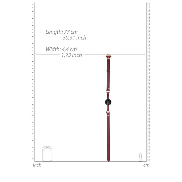 Ouch! Halo Breathable Ball Gag Burgundy Mouth Restraint Restraint Kits & Sets