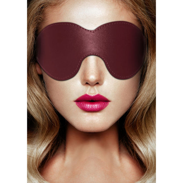 Ouch! Halo Eyemask Burgundy Mask Restraint Kits & Sets