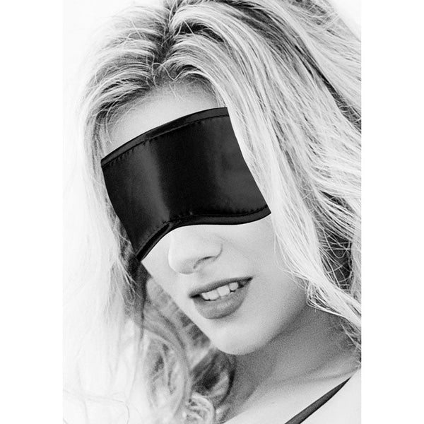 Ouch! Black & White Satin Eye Mask Restraint Restraint Kits & Sets