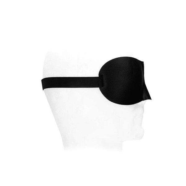 Ouch! Black & White Satin Curvy Eye Mask Restraint Restraint Kits & Sets