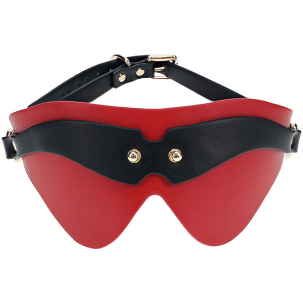 Ouch! Milan Collection Blindfold Black/Red Eyemask Restraint Kits & Sets