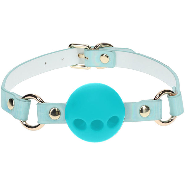 Ouch! Paris Collection Silicone Ball Gag Baby Blue Breatheable Mouth Restraint Restraint Kits & Sets